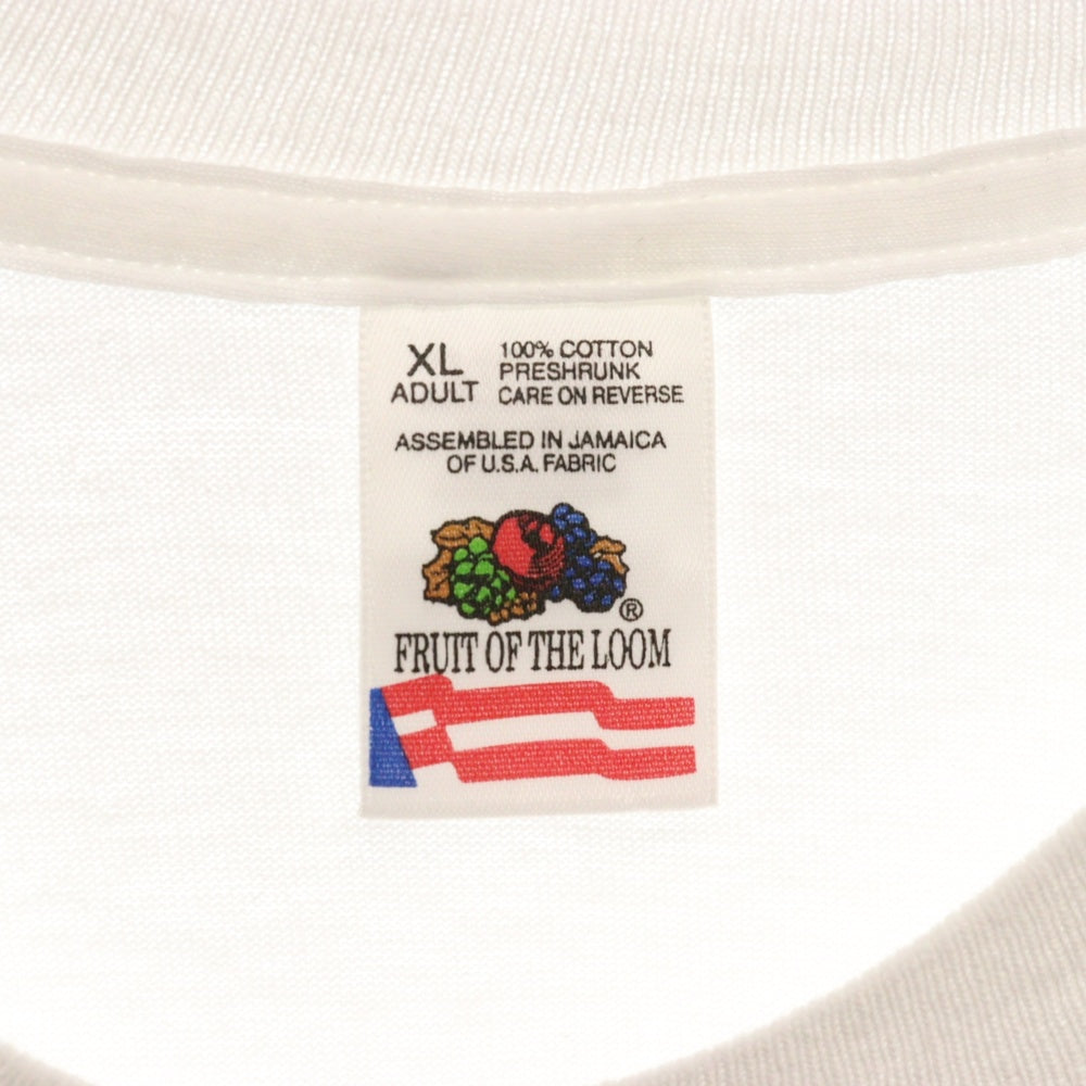 VINTAGE(ヴィンテージ) 90S DREAM BASKETBALL TEE ドリームチーム プリント クルーネック半袖Tシャツカットソー ホワイト FRUITタグ