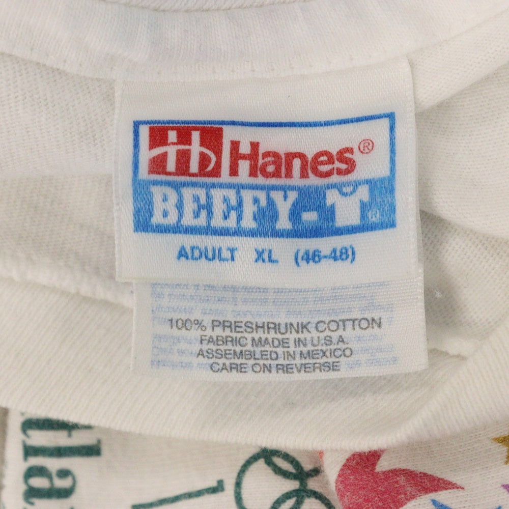 VINTAGE(ヴィンテージ) 90S Olympic Atlanta オリンピック アトランタ クルーネック長袖Tシャツカットソー ホワイト HANESタグ