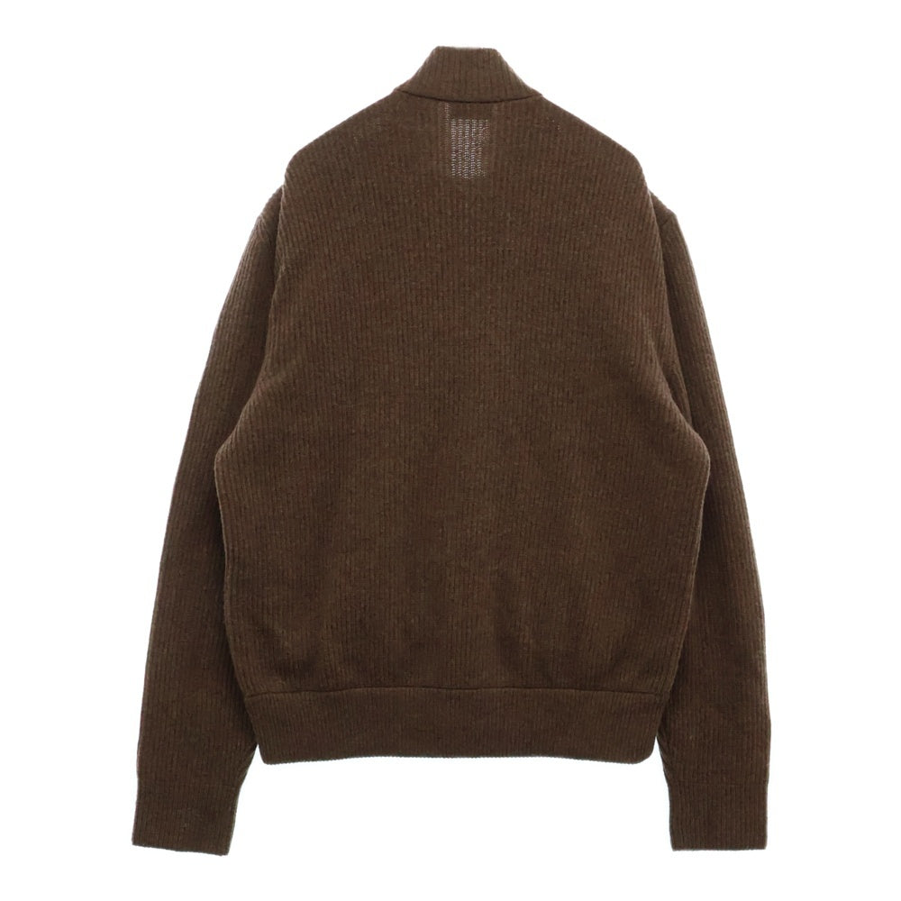 MONCLER(モンクレール) 22AW ニット切り替え コーディロイ ジップアップダウンジャケット H20919B00012 ブラウン