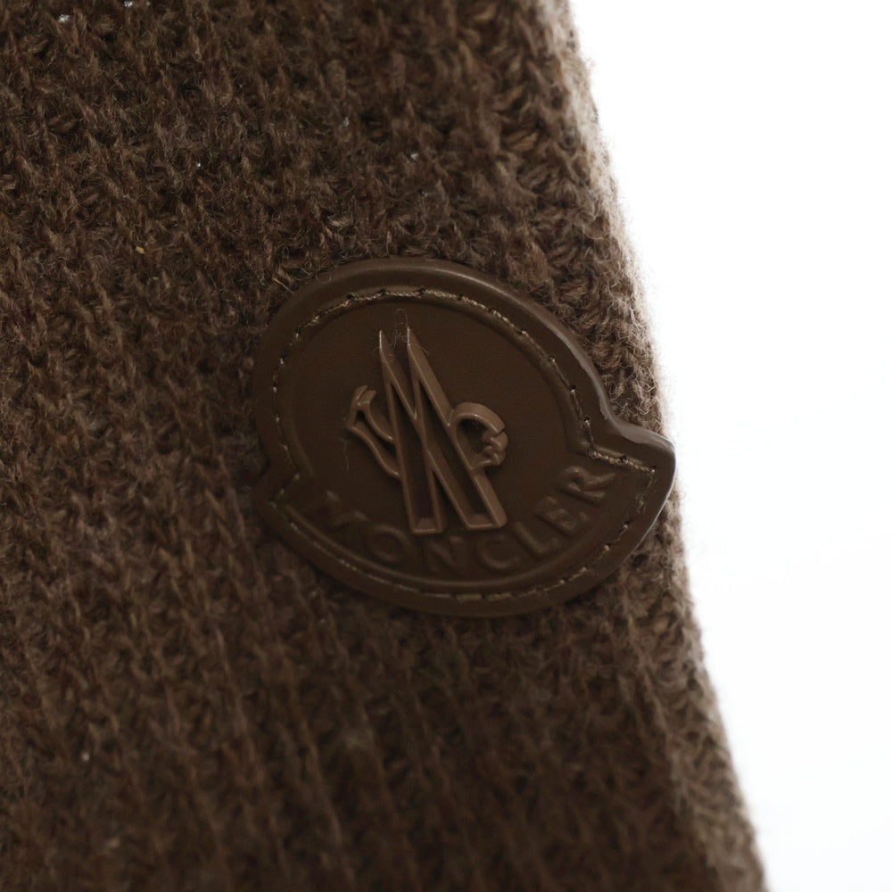 MONCLER(モンクレール) 22AW ニット切り替え コーディロイ ジップアップダウンジャケット H20919B00012 ブラウン