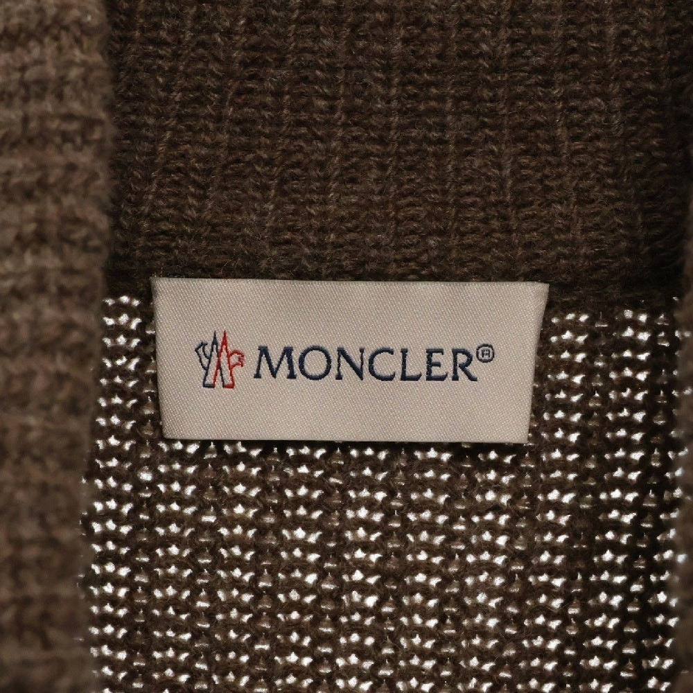 MONCLER(モンクレール) 22AW ニット切り替え コーディロイ ジップアップダウンジャケット H20919B00012 ブラウン