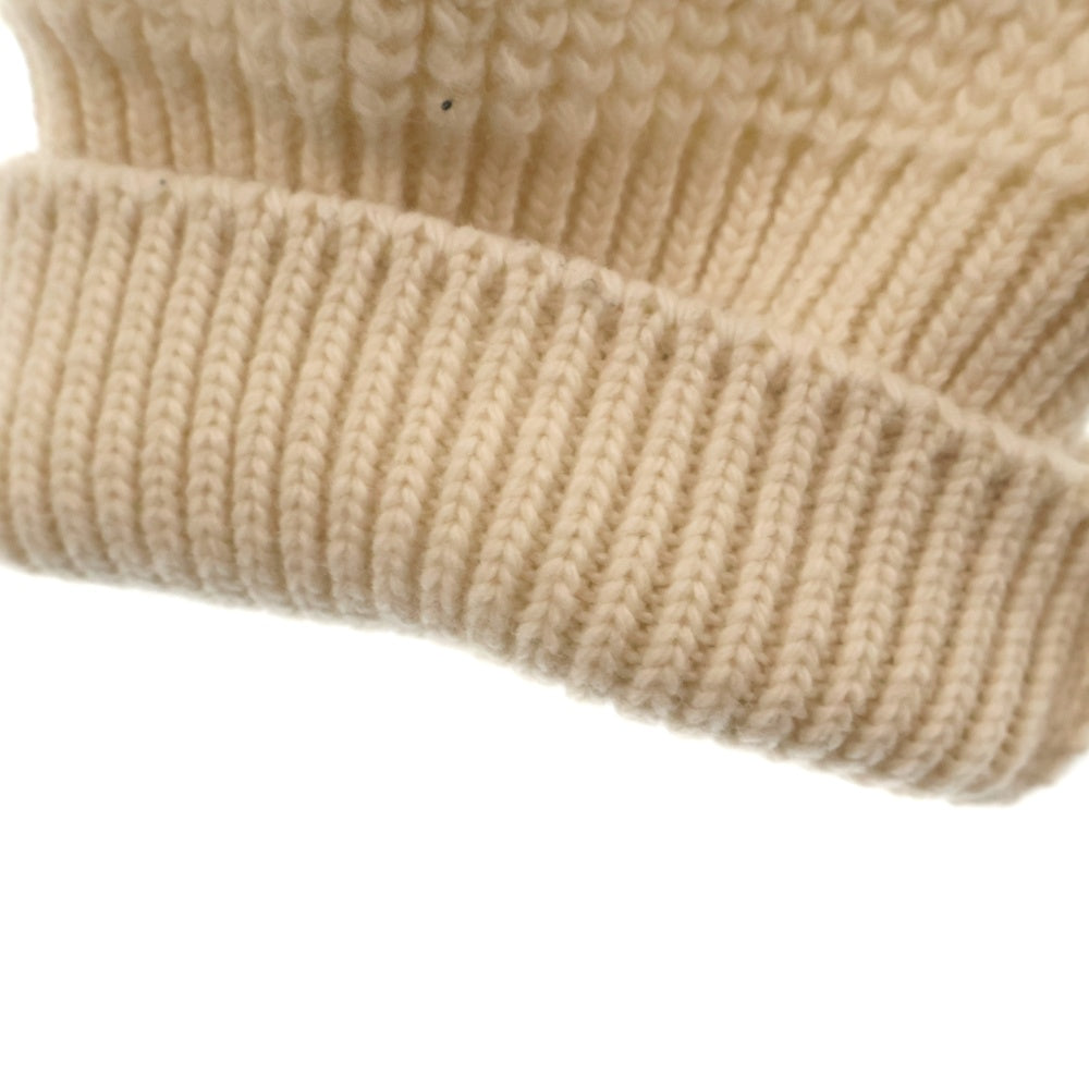 MONCLER(モンクレール) ×PALM ANGELS GIROCOLLO TRICOT パームエンジェルス ロゴパッチ クルーネックニットセーターG209L9C00002 M1241 クリーム