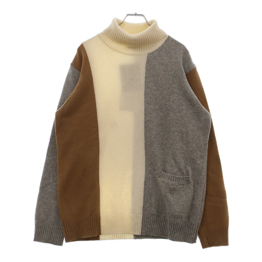 UNDERCOVER(アンダーカバー) 20AW UCZ4901 ブロックカラー タートルネック ニットセーター マルチ