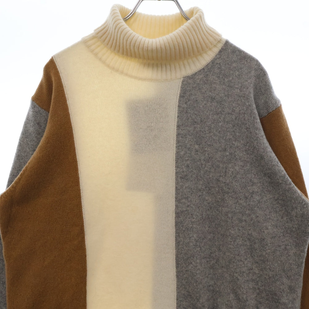 UNDERCOVER(アンダーカバー) 20AW UCZ4901 ブロックカラー タートルネック ニットセーター マルチ