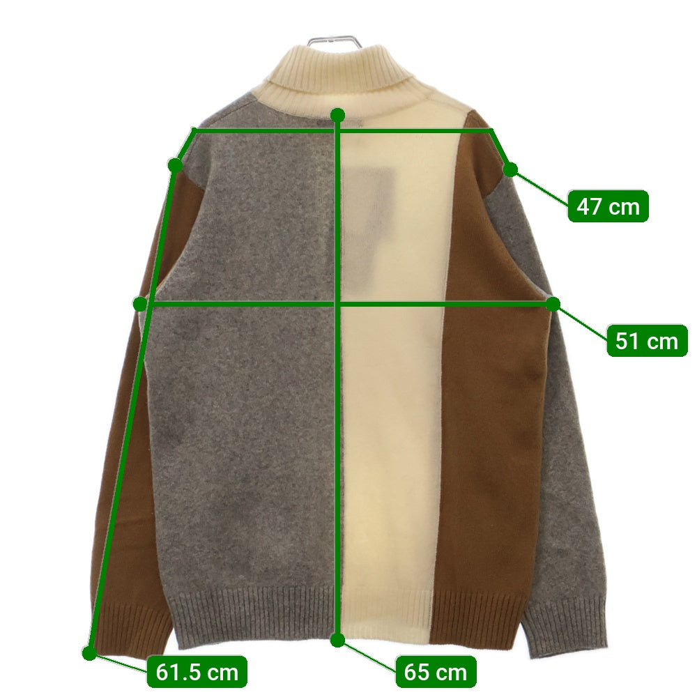 UNDERCOVER(アンダーカバー) 20AW UCZ4901 ブロックカラー タートルネック ニットセーター マルチ