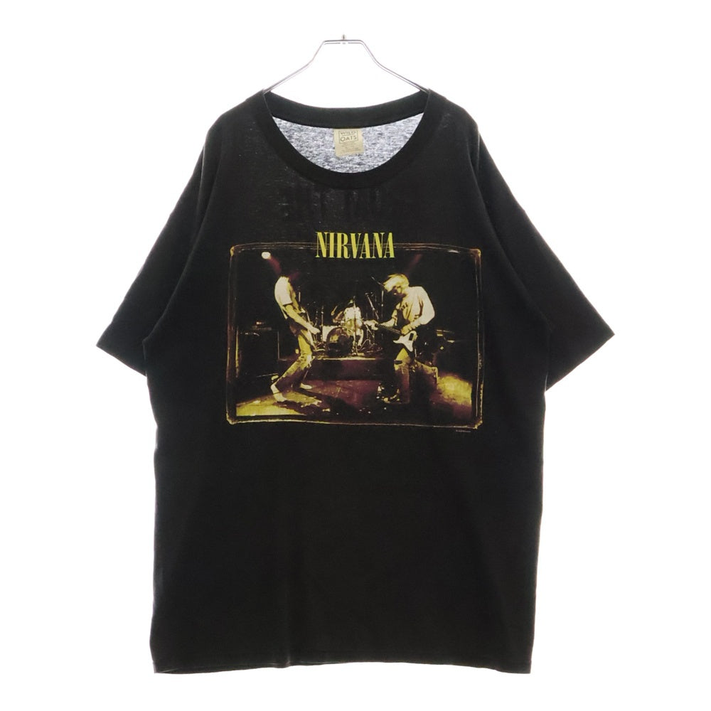VINTAGE(ヴィンテージ) 90s NIRVANA FROM THE MUDDY BANKS OF THE WISHKAH ニルヴァーナ 両面プリンントTシャツ 半袖カットソー ブラック
