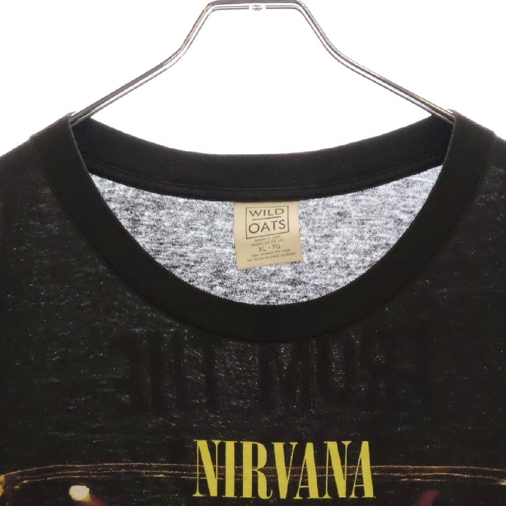 VINTAGE(ヴィンテージ) 90s NIRVANA FROM THE MUDDY BANKS OF THE WISHKAH ニルヴァーナ 両面プリンントTシャツ 半袖カットソー ブラック
