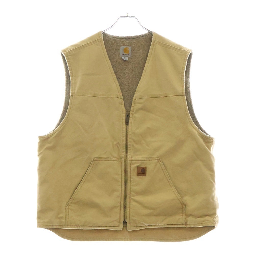 CARHARTT(カーハート) ARBOR VEST ジップアップ ボアライナー ベスト ジャケット クリーム