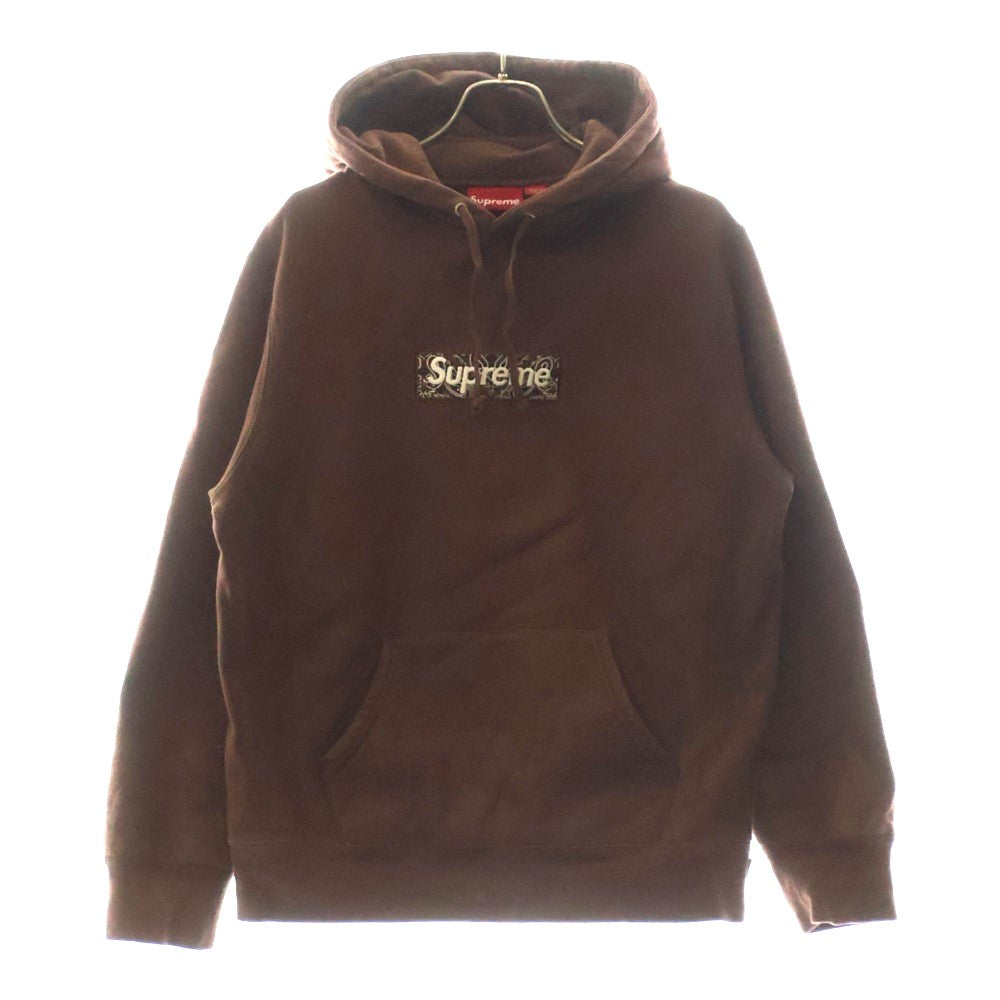 SUPREME(シュプリーム) 19AW Bandana Box Logo Hooded Sweatshirt バンダナ ボックスロゴ プルオーバーパーカー ブラウン