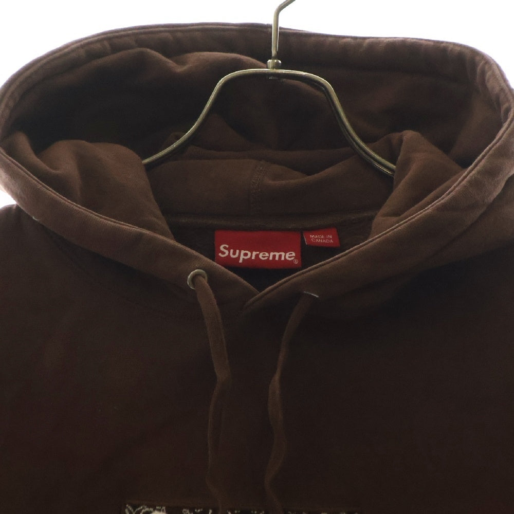 SUPREME(シュプリーム) 19AW Bandana Box Logo Hooded Sweatshirt バンダナ ボックスロゴ プルオーバーパーカー ブラウン