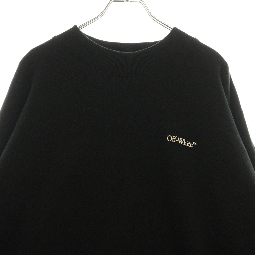 OFF-WHITE(オフホワイト) 3Dバックロゴ クルーネックスウェットシャツ トレーナー OMBA054F24FLE002 ブラック