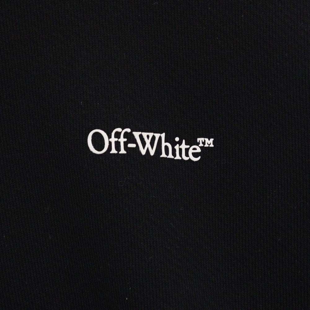 OFF-WHITE(オフホワイト) 3Dバックロゴ クルーネックスウェットシャツ トレーナー OMBA054F24FLE002 ブラック