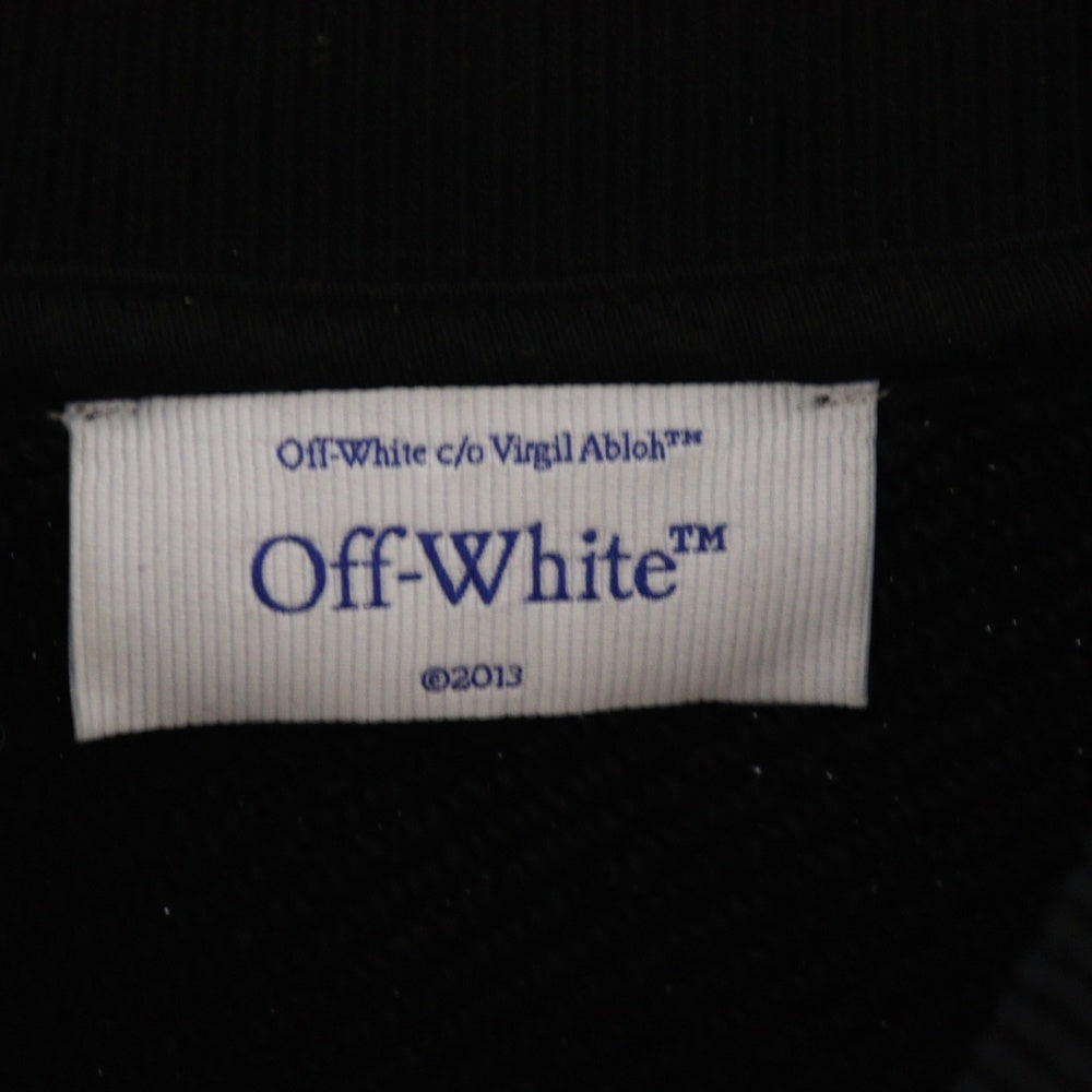OFF-WHITE(オフホワイト) 3Dバックロゴ クルーネックスウェットシャツ トレーナー OMBA054F24FLE002 ブラック