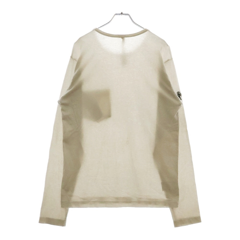CHROME HEARTS(クロムハーツ) Y NOT L/S Tee ワイノット ロゴ刺繍 ロングスリーブTシャツ 長袖カットソー ホワイト