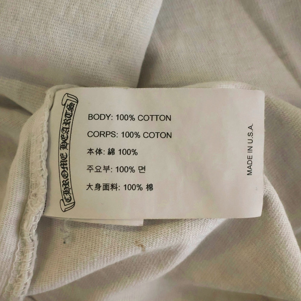 CHROME HEARTS(クロムハーツ) Y NOT L/S Tee ワイノット ロゴ刺繍 ロングスリーブTシャツ 長袖カットソー ホワイト