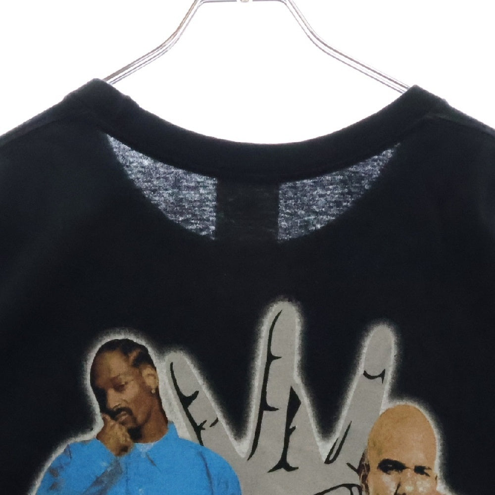 VINTAGE(ヴィンテージ) 00s SNOOP DOGG & THE GAME HOW THE WEST WAS ONE TOUR 2005 スヌープドッグ ザ・ゲーム ツアー両面プリント Tシャツ 半袖カットソー ブラック