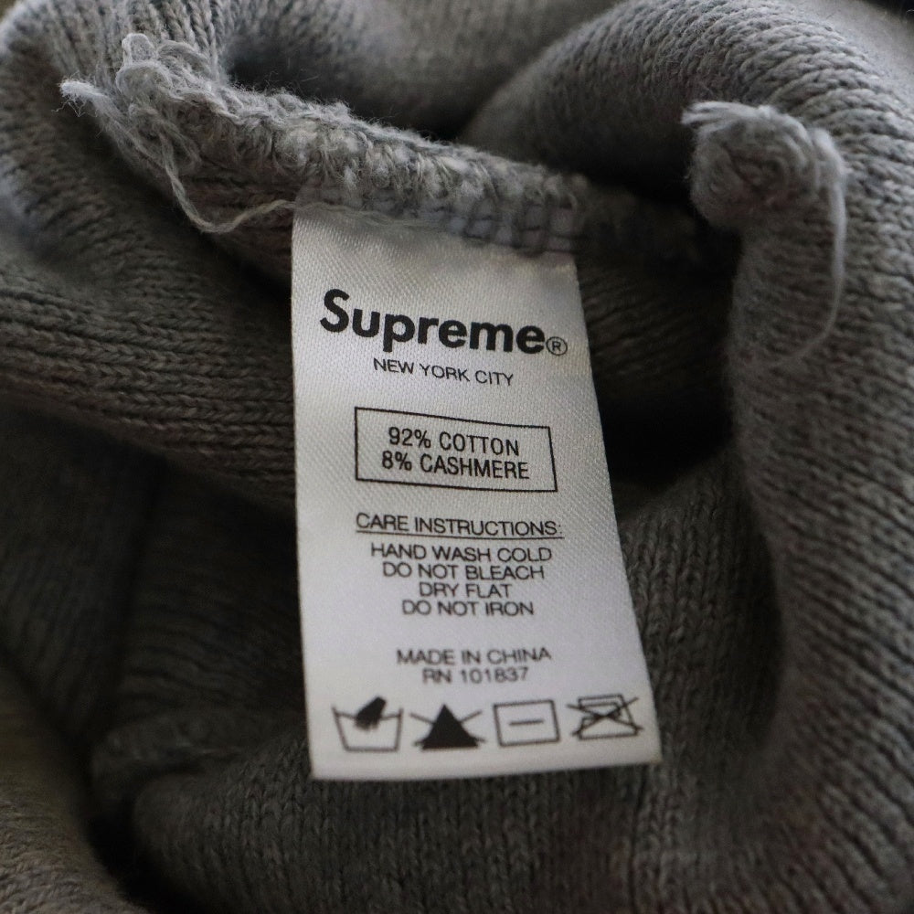 SUPREME(シュプリーム) Big Logo Beanie ビッグロゴ ビーニー ニット 帽子 グレー