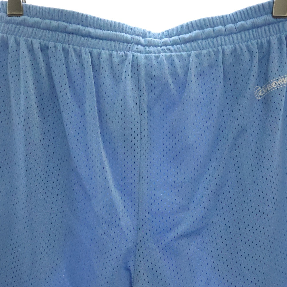 CHROME HEARTS(クロムハーツ) MESH VARSITY SHORTS CHプリント メッシュハーフパンツ ショートパンツ ブルー