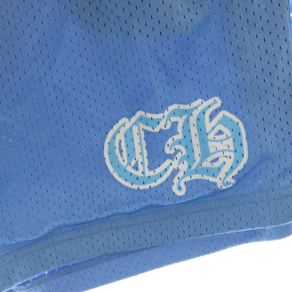 CHROME HEARTS(クロムハーツ) MESH VARSITY SHORTS CHプリント メッシュハーフパンツ ショートパンツ ブルー