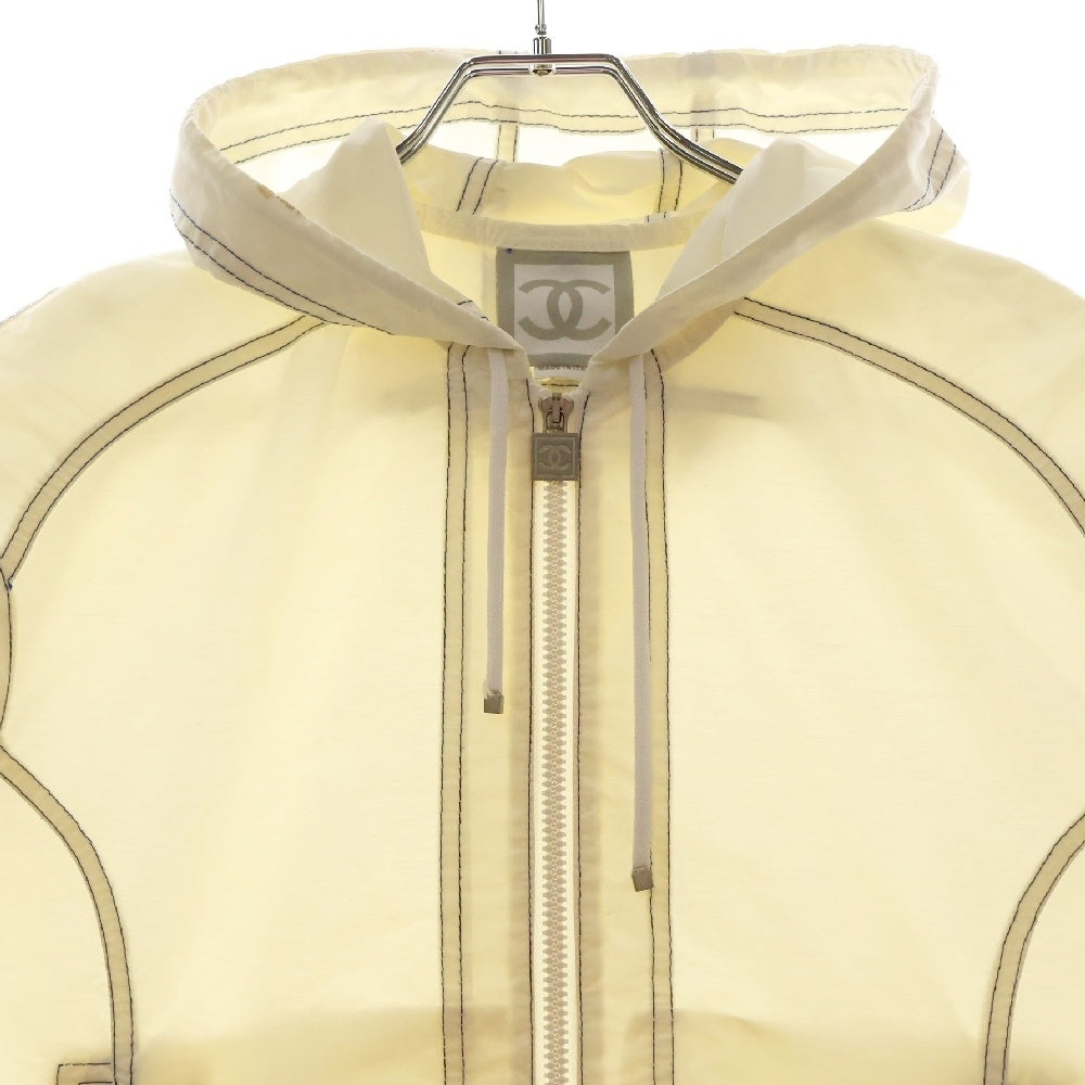 CHANEL(シャネル) VINTAGE ココマークカメリアプリント ノースリーブ ジップアップパーカー ホワイト 25677V16592 レディース