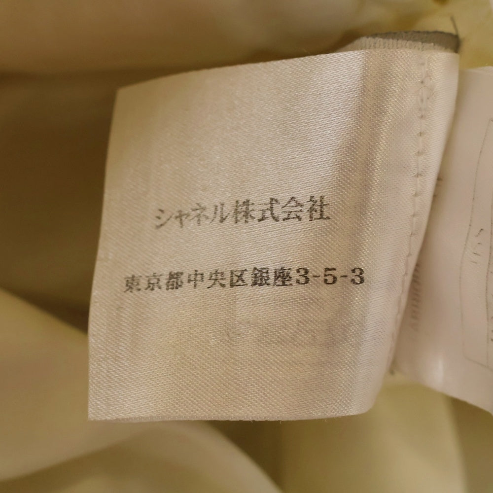 CHANEL(シャネル) VINTAGE ココマークカメリアプリント ノースリーブ ジップアップパーカー ホワイト 25677V16592 レディース