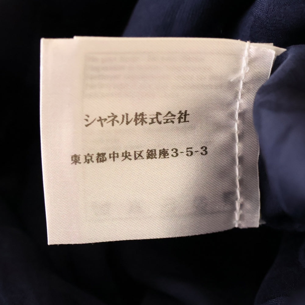 CHANEL(シャネル) P37 カシミヤ ツイード ノースリーブワンピース レディース ネイビー P37652V27331