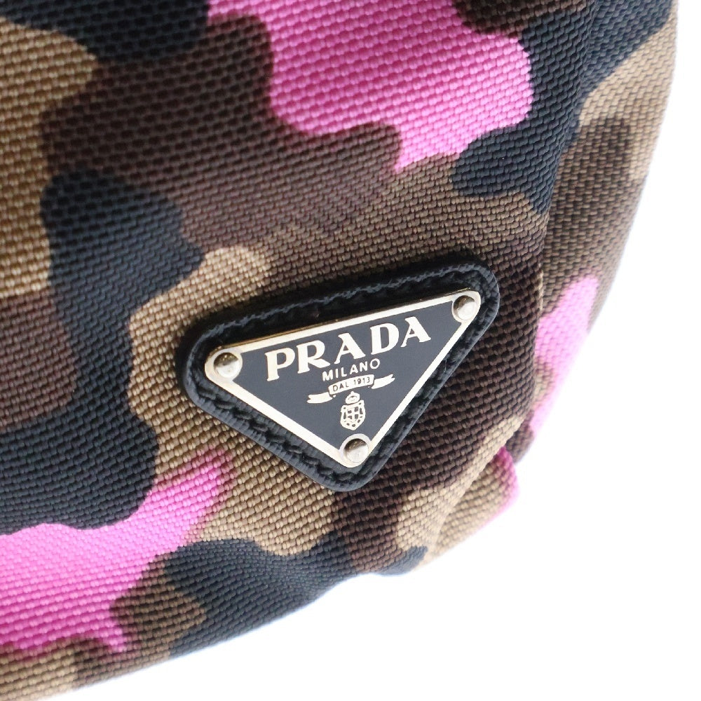 PRADA(プラダ) 2WAY 三角ロゴプレート カモフラ柄 ハンド ショルダーバッグ マルチカラー