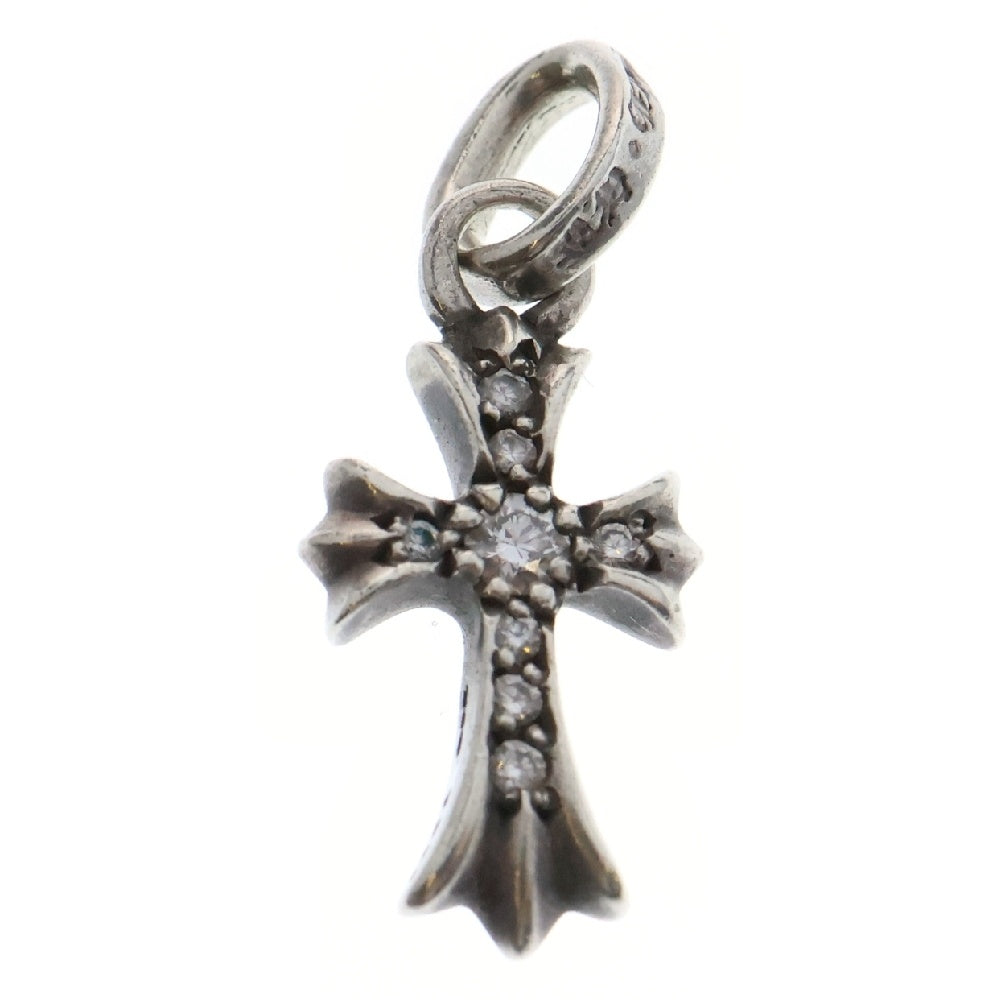 CHROME HEARTS(クロムハーツ) CRS BBYFAT P DMND ベイビーファットクロス PAVEダイヤ ペンダントトップ シルバー BCA234