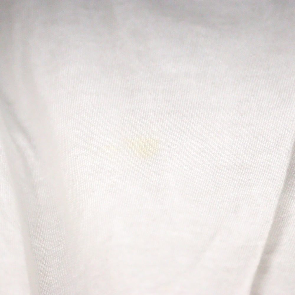 CHROME HEARTS(クロムハーツ) Neck Logo S/S Tee ネック ロゴプリント 半袖Tシャツ カットソー ホワイト