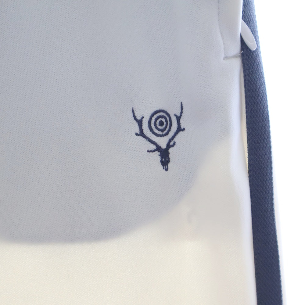 SOUTH2 WEST8(サウス2ウエスト8) Trainer Pant ロゴ刺繍 サイドライン トラックパンツ KP891 ホワイト
