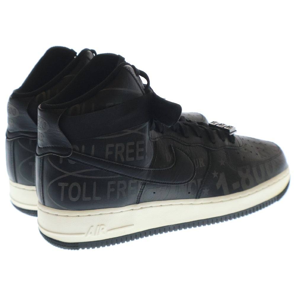 NIKE(ナイキ) Air Force 1 High Toll Free エアフォース1 ハイカットスニーカー トールブラック CU1414-001 US11/29cm