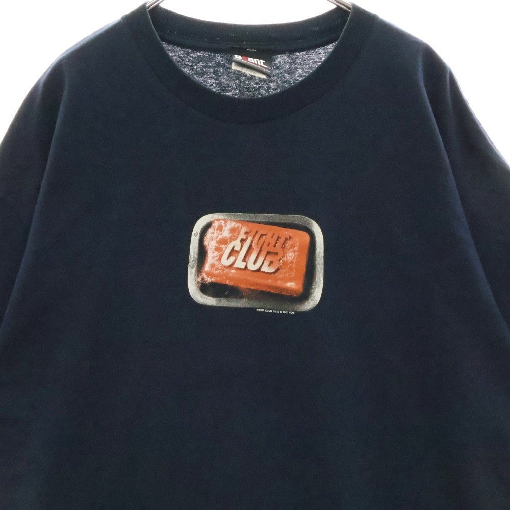 VINTAGE(ヴィンテージ) 00s FIGHT CLUB ファイトクラブ プリント Tシャツ 半袖カットソー ネイビー
