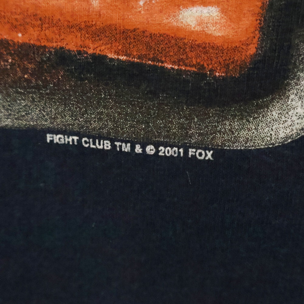VINTAGE(ヴィンテージ) 00s FIGHT CLUB ファイトクラブ プリント Tシャツ 半袖カットソー ネイビー