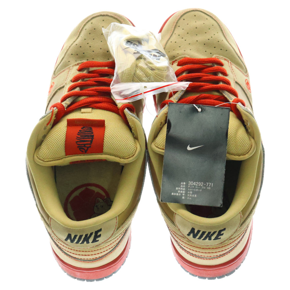 NIKE SB(ナイキエスビー) DUNK LOW MONEY CAT ダンクロー マネー キャット ローカットスニーカー 304292-771 ゴールド