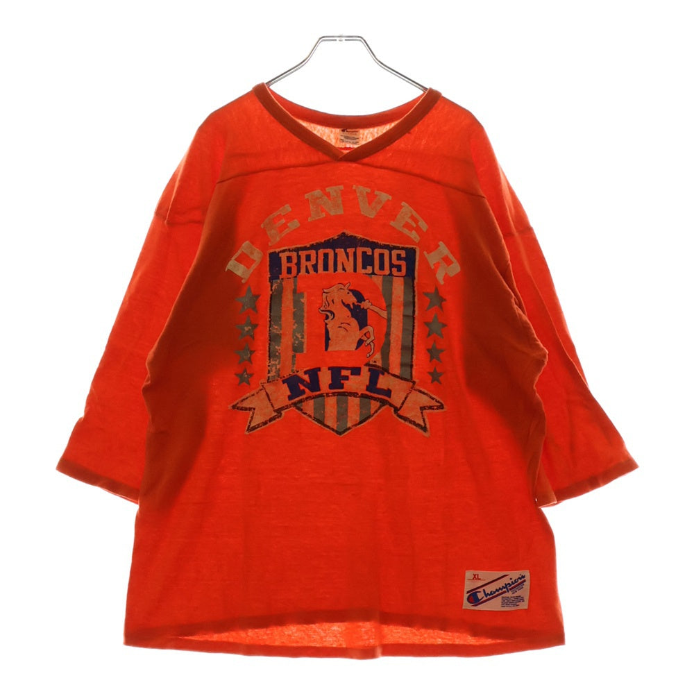 CHAMPION(チャンピオン) フロント プリントデザイン ホッケーTシャツ オレンジ