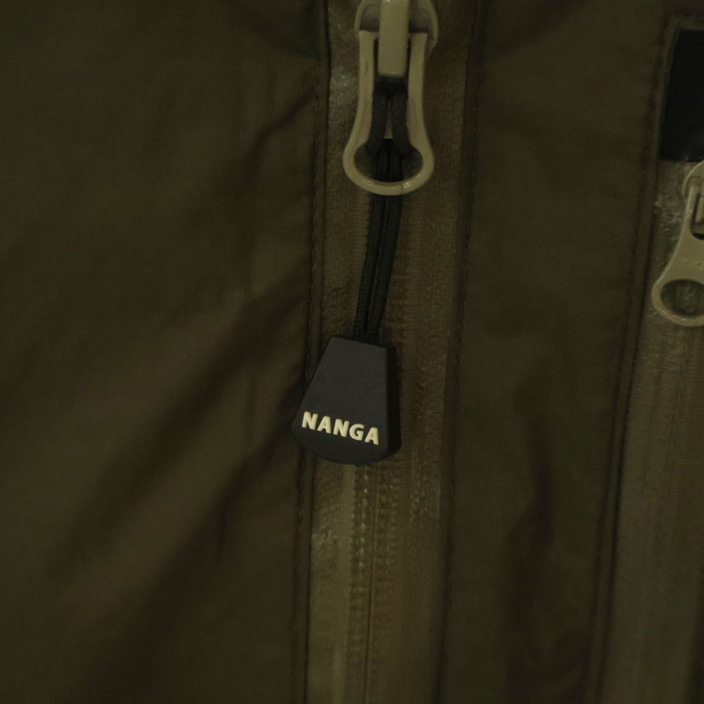 NANGA(ナンガ) ジップアップ ナイロン ダウンジャケット 0749-55-1016 カーキ