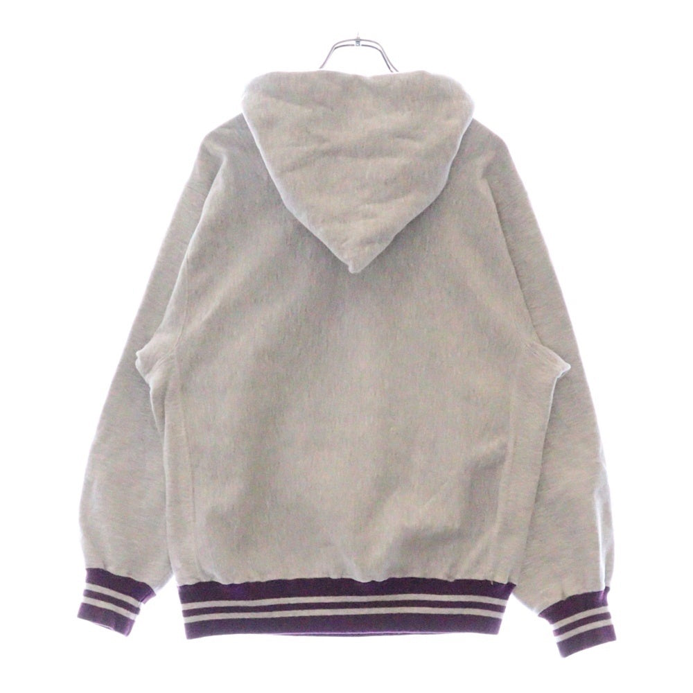 CHAMPION(チャンピオン) 90s VINTAGE REVERSE WEAVE フロントロゴ刺繍 フーディープルオーバーパーカー グレー
