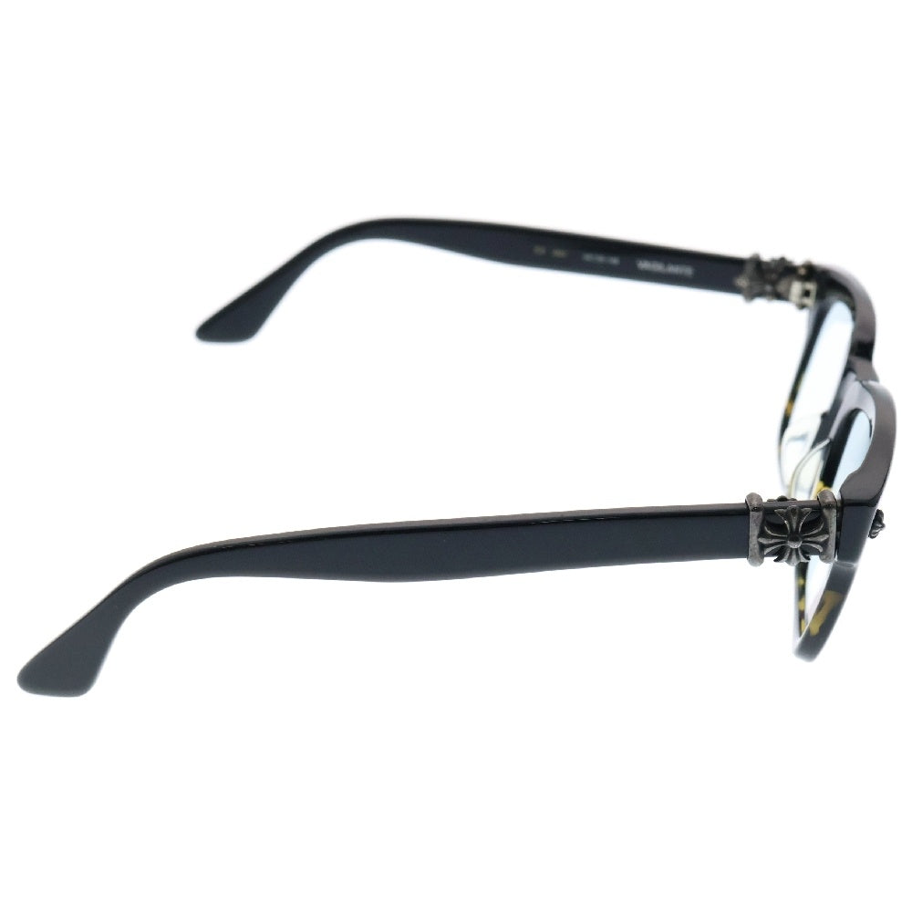 CHROME HEARTS(クロムハーツ) VAGILANTE CHプラステンプル サングラス アイウェア 眼鏡 ブラック/シルバー 度入り