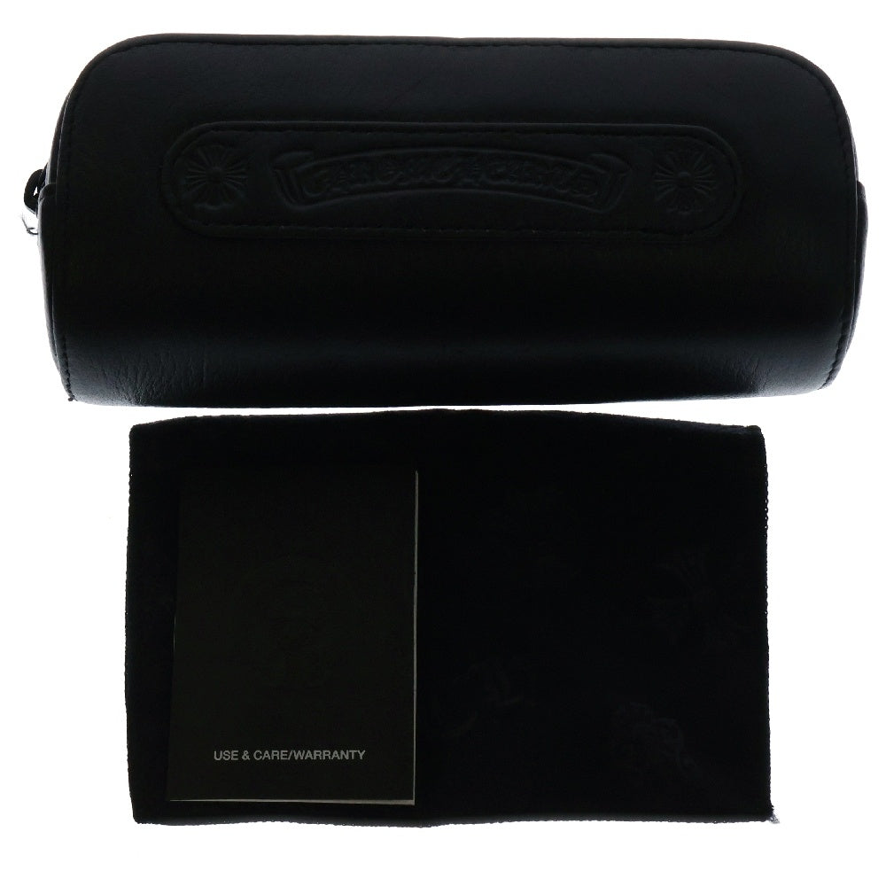 CHROME HEARTS(クロムハーツ) VAGILANTE CHプラステンプル サングラス アイウェア 眼鏡 ブラック/シルバー 度入り