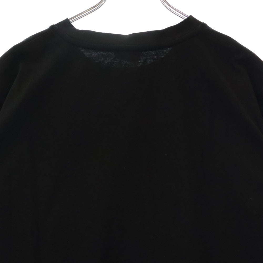 DIESEL(ディーゼル) ポケット ロゴ刺繍 クルーネック Tシャツ 半袖カットソー 00S4F8-T-JUST-POCKET J1-0QANW ブラック