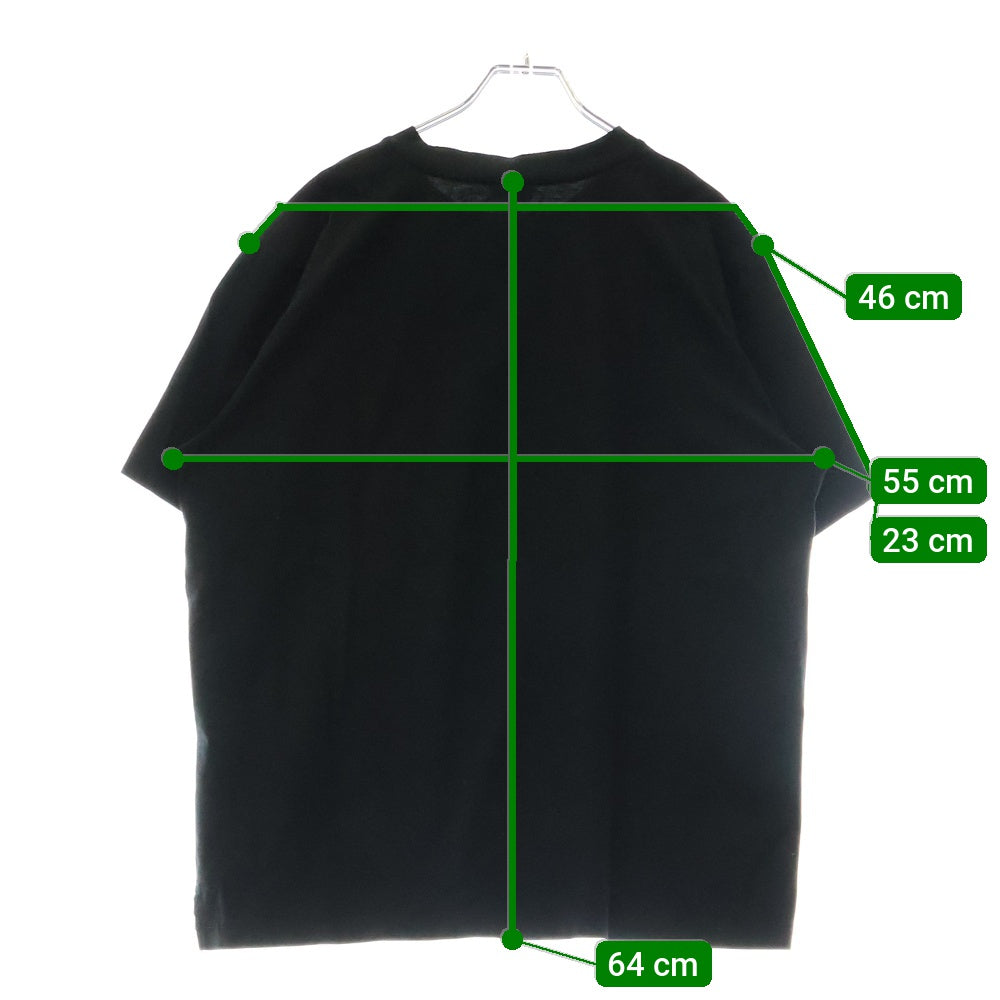 DIESEL(ディーゼル) ポケット ロゴ刺繍 クルーネック Tシャツ 半袖カットソー 00S4F8-T-JUST-POCKET J1-0QANW ブラック