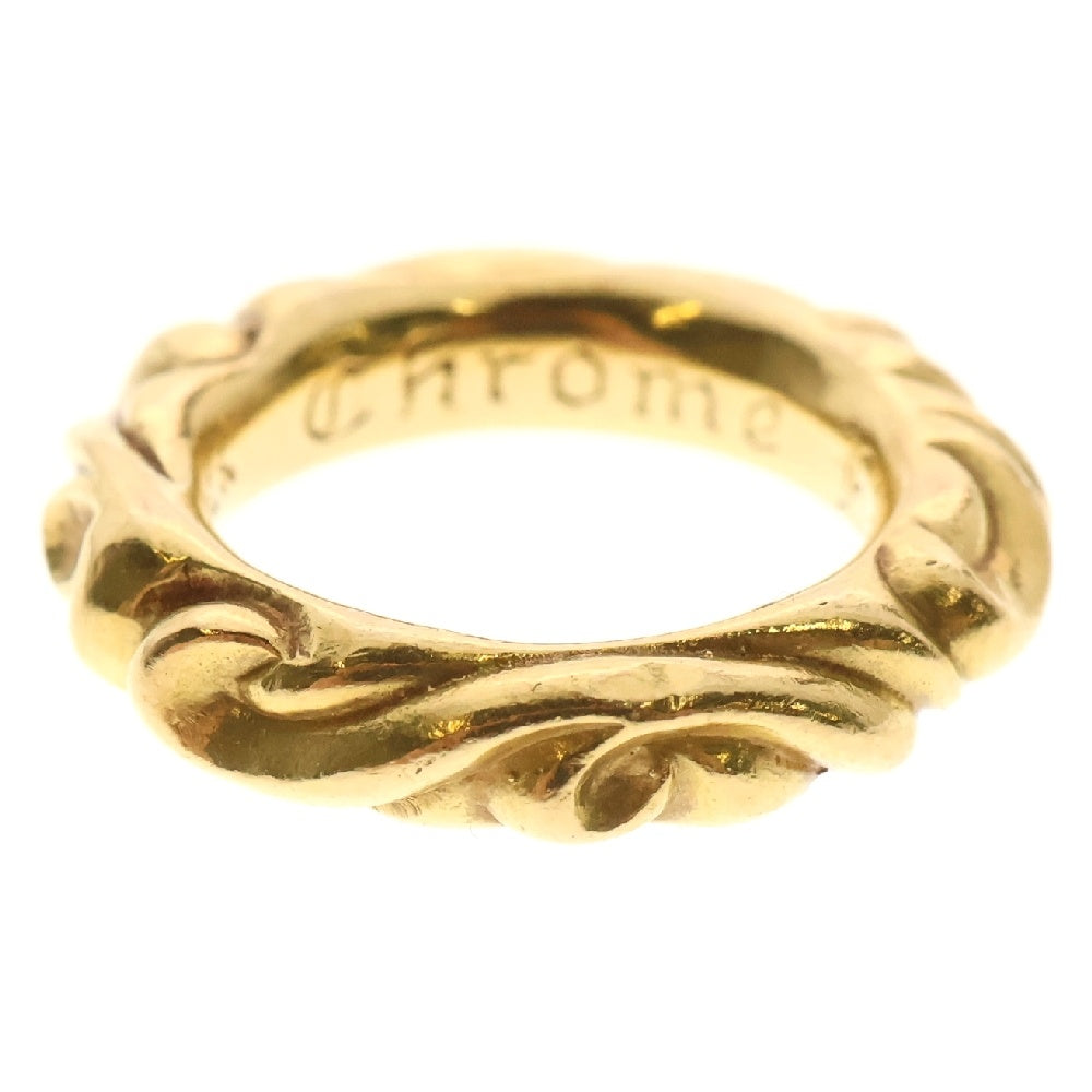 CHROME HEARTS(クロムハーツ) 22K SCRL BAND スクロールバンド リング ゴールド BCA416 7号
