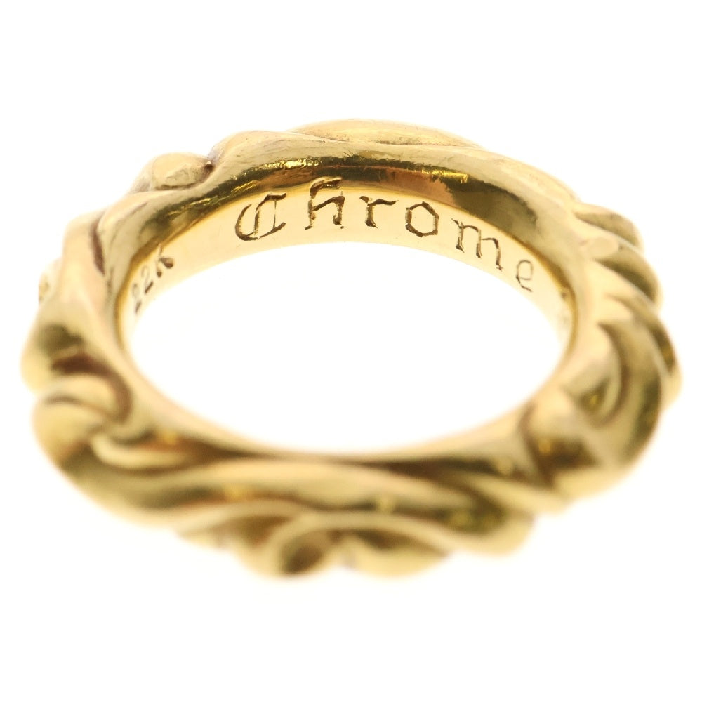 CHROME HEARTS(クロムハーツ) 22K SCRL BAND スクロールバンド リング ゴールド BCA416 7号