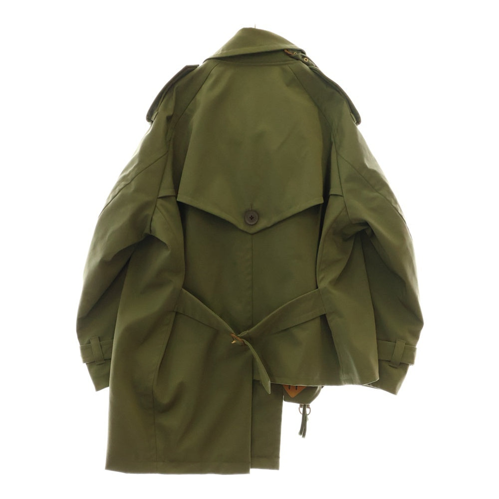 kolor(カラー) 19AW TRENCH COAT ナイロンツイル スリーレイヤー トレンチコート 19WCM-C05104 カーキ