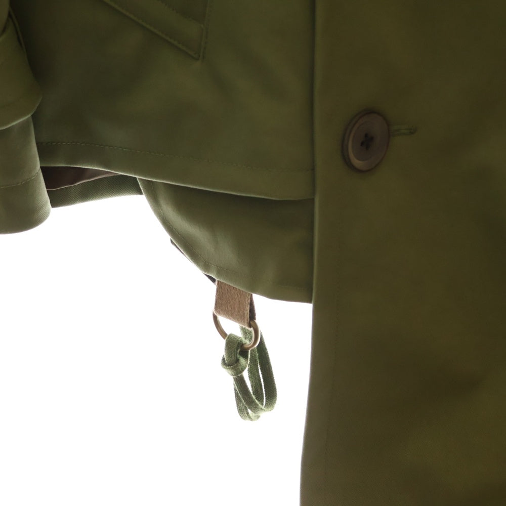 kolor(カラー) 19AW TRENCH COAT ナイロンツイル スリーレイヤー トレンチコート 19WCM-C05104 カーキ