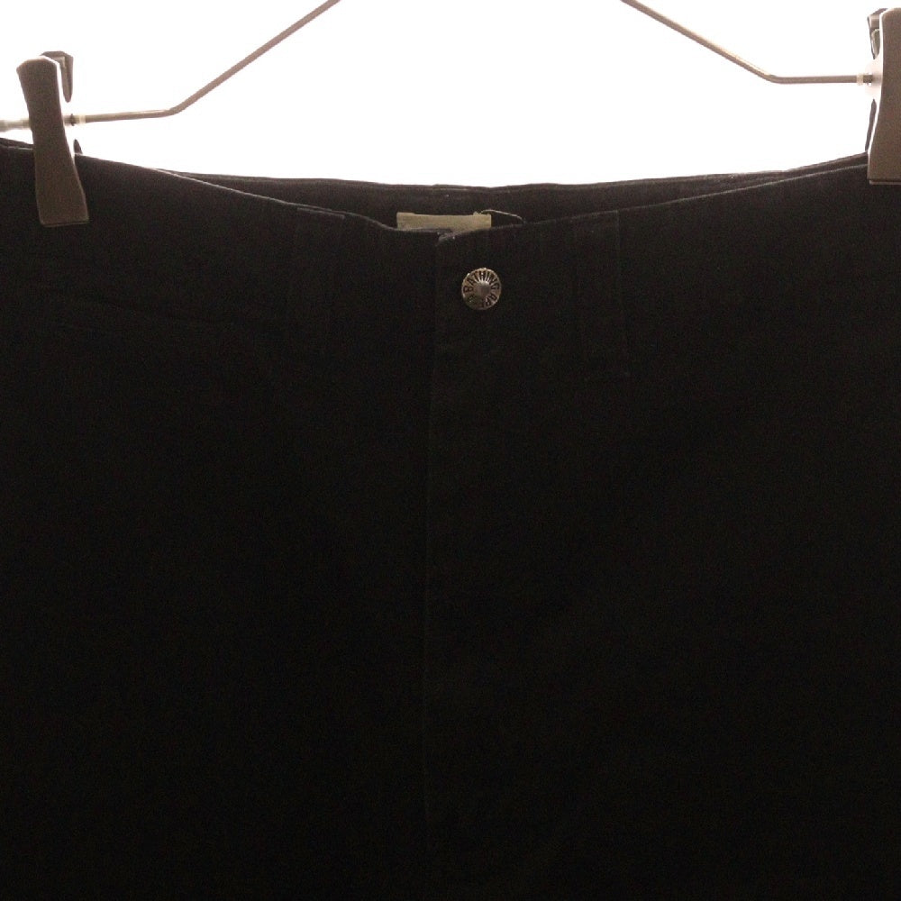 A BATHING APE(アベイシングエイプ) バックベイプスターマーブルプリント コットンワークパンツ ブラック