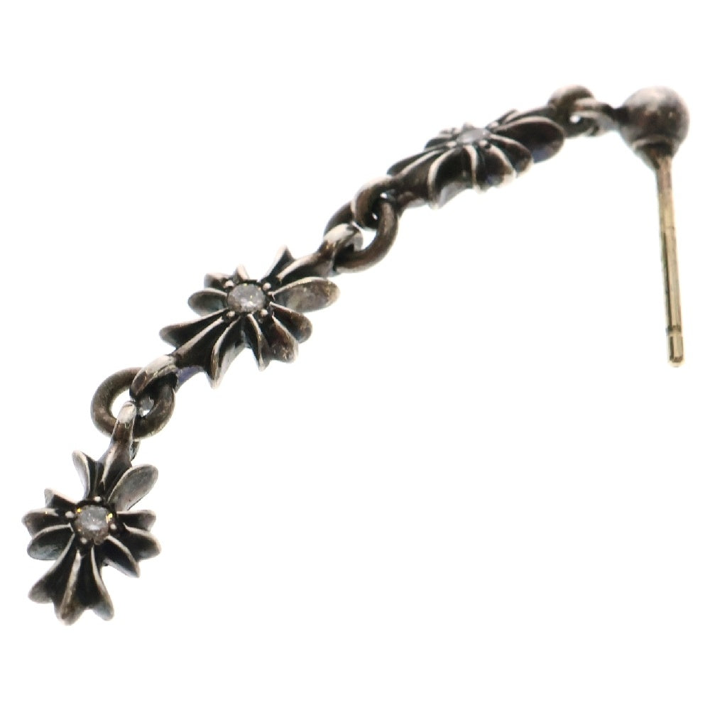 CHROME HEARTS(クロムハーツ) TINY E CH PLS 3 DIA タイニーE CHプラス ダイヤ シルバー 3 ドロップ ピアス