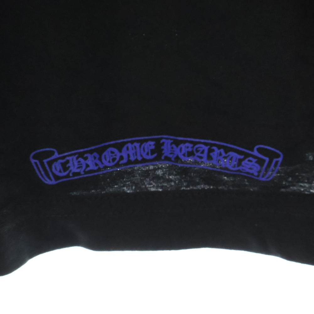 CHROME HEARTS(クロムハーツ) Neck Logo 1988プリント クルーネック 長袖Tシャツ ブラック