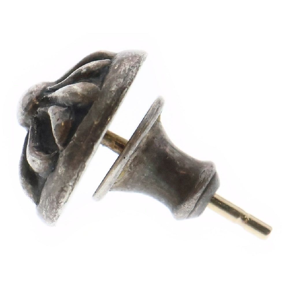 CHROME HEARTS(クロムハーツ) STUD CRSBLL クロスボールスタッドピアス シルバー BCA110