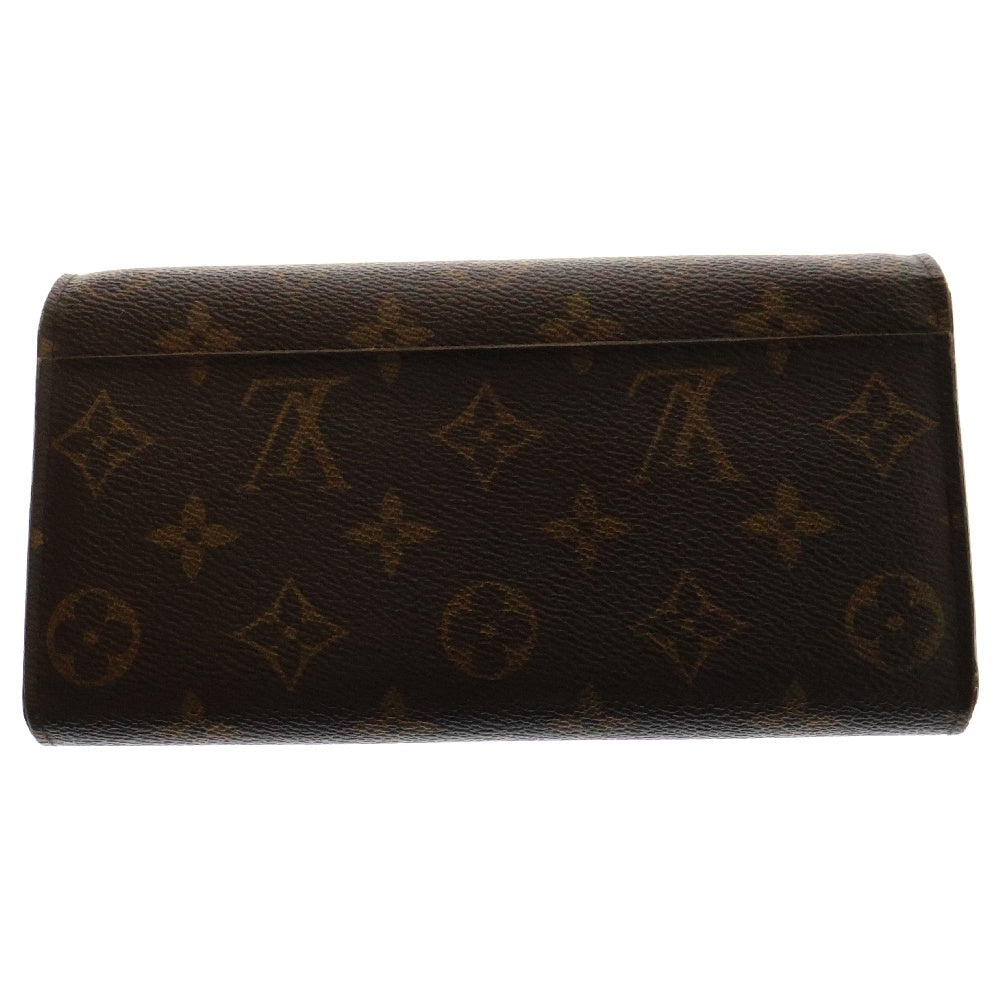 LOUIS VUITTON(ルイヴィトン) モノグラム ポルトフォイユ サラ フューシャ レザーロングウォレット 長財布 ブラウン M62234
